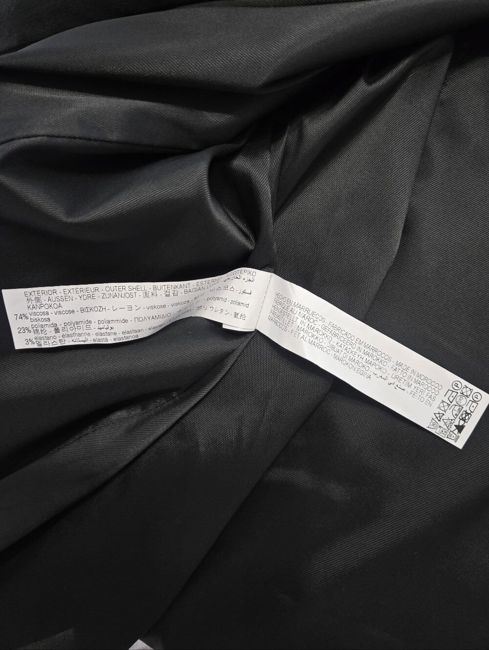 Zara black midi dress in L with side cut outs and asymmetric neck line New - Picture 16 of 16